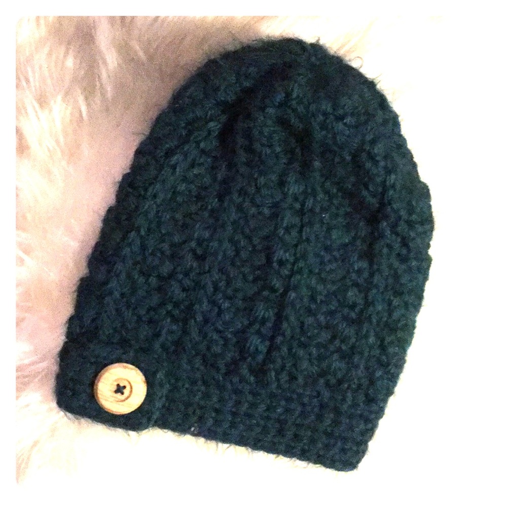 Dark green beanie